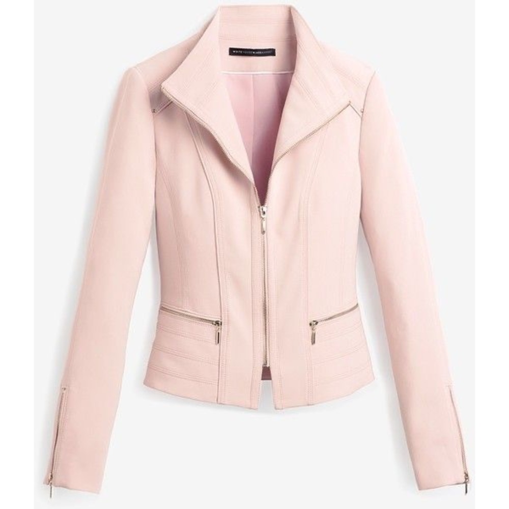 White House black market pink blazer. Perfect condition. Gold hardware. Sz 4